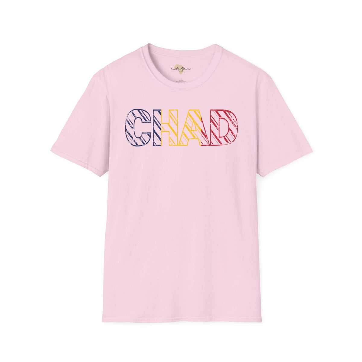 Chad text unisex softstyle tee Funky African