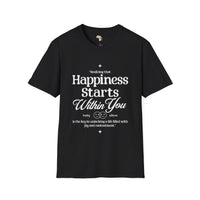Happiness starts from within unisex softstyle tee Funky African