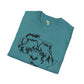 African map graffiti unisex softstyle tee Funky African