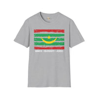 Mauritania strip unisex softstyle tee Funky African