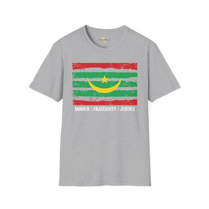 Mauritania strip unisex softstyle tee