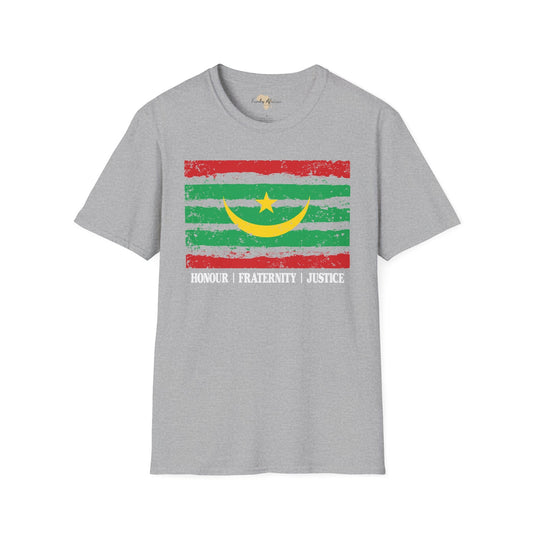 Mauritania strip unisex softstyle tee Funky African