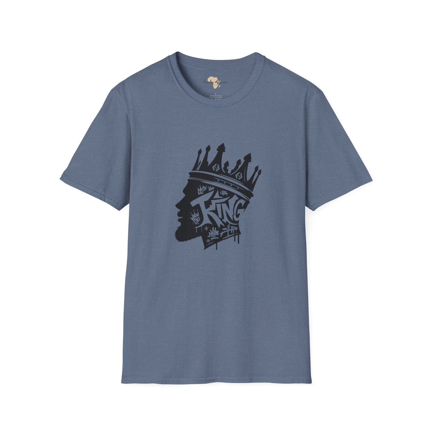 African King graffiti unisex softstyle tee