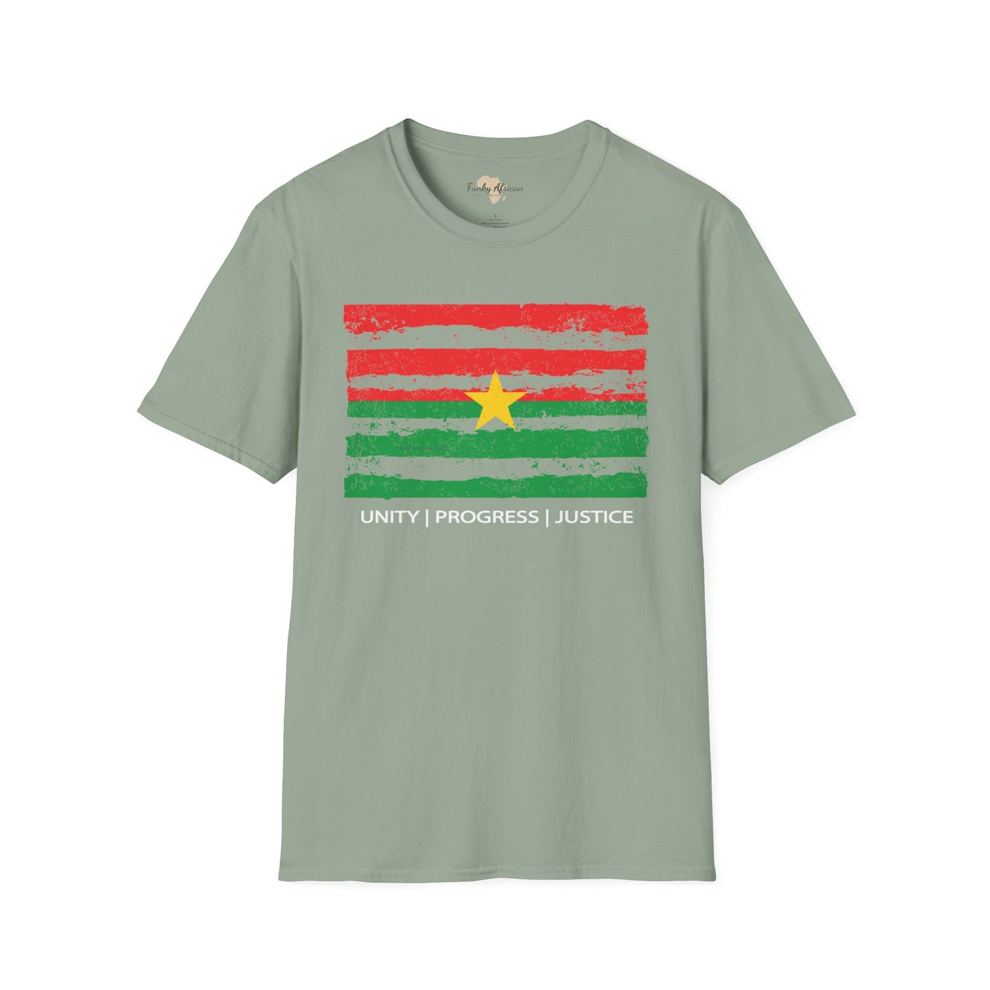 Burkina Faso strip unisex softstyle tee