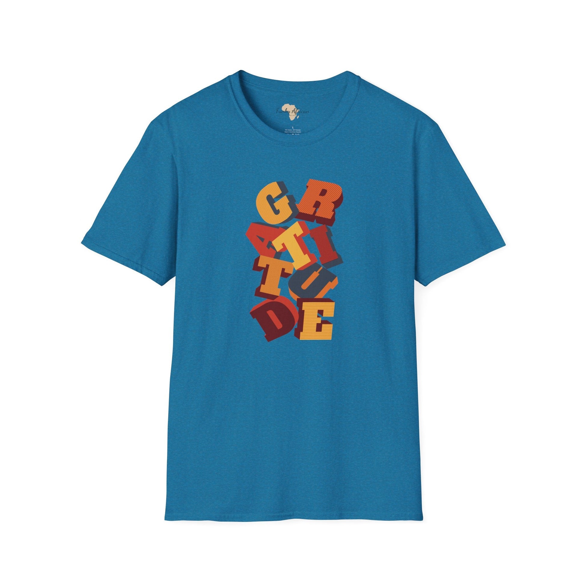 Gratitude unisex softstyle tee Funky African