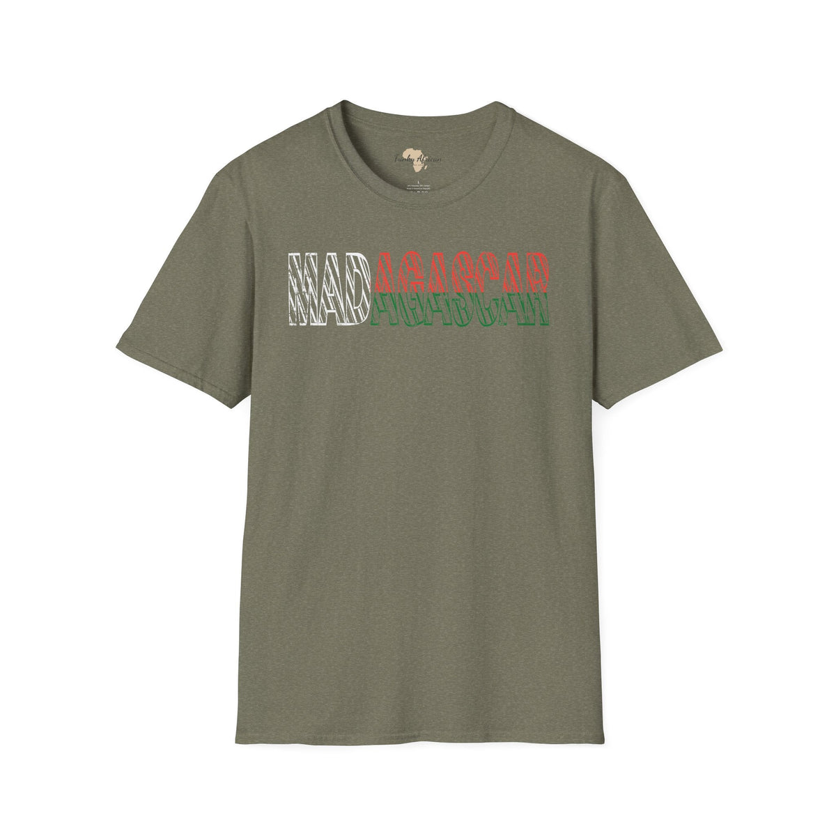 Madagascar text unisex softstyle tee Funky African