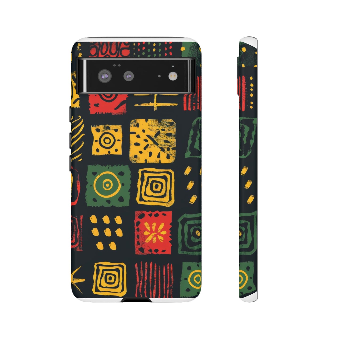 African Print Google Pixel Tough Cases