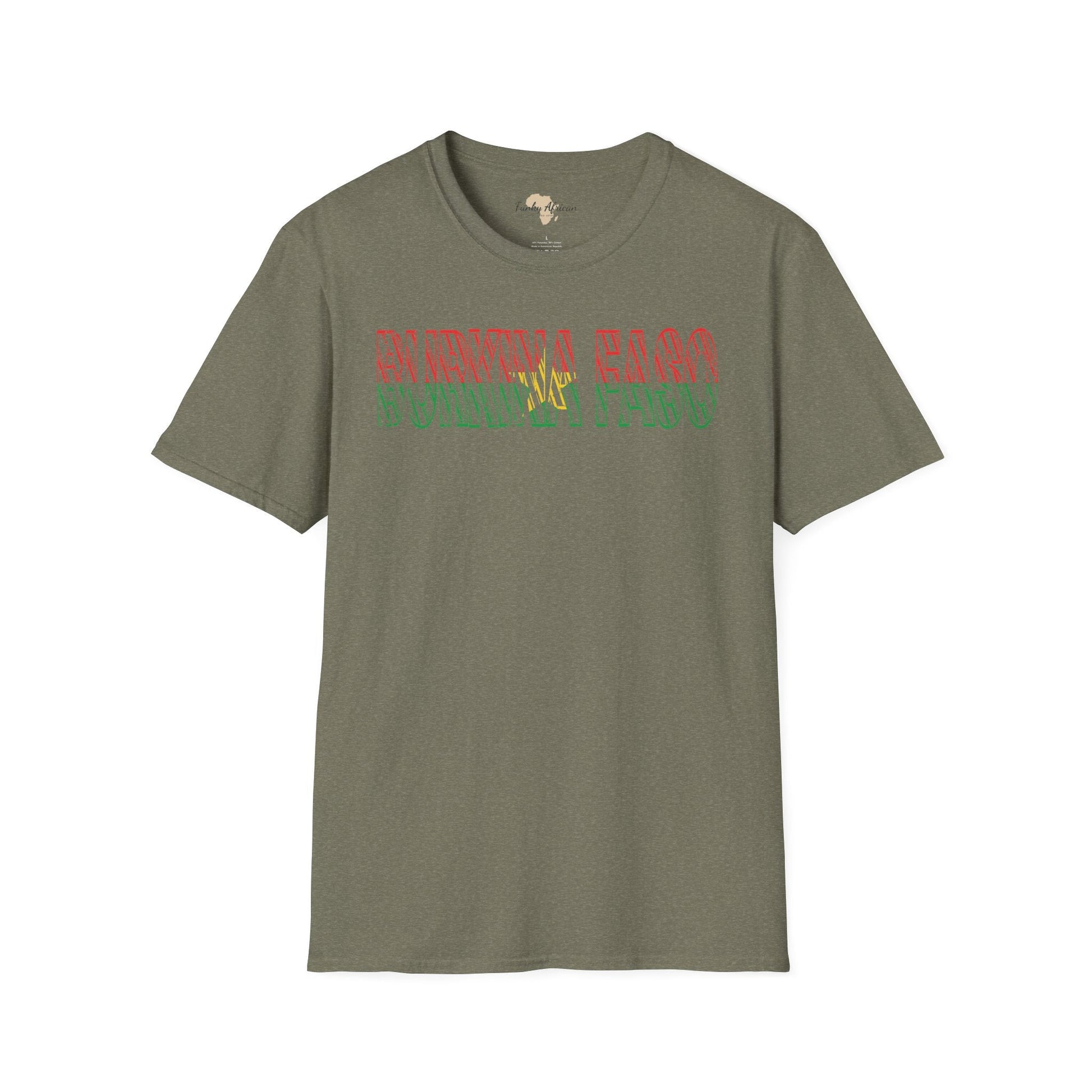 Burkina Faso text unisex softstyle tee Funky African