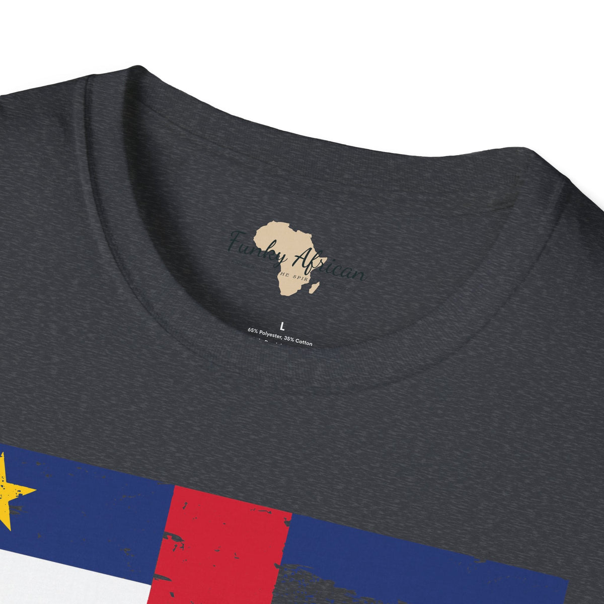 Central African Republic strip unisex softstyle tee Funky African