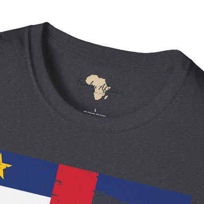 Central African Republic strip unisex softstyle tee