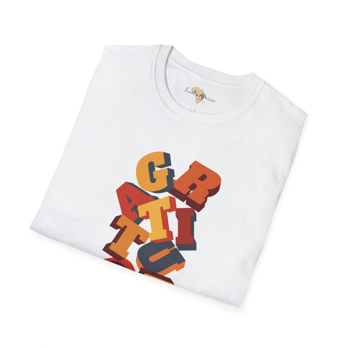 Gratitude unisex softstyle tee Funky African