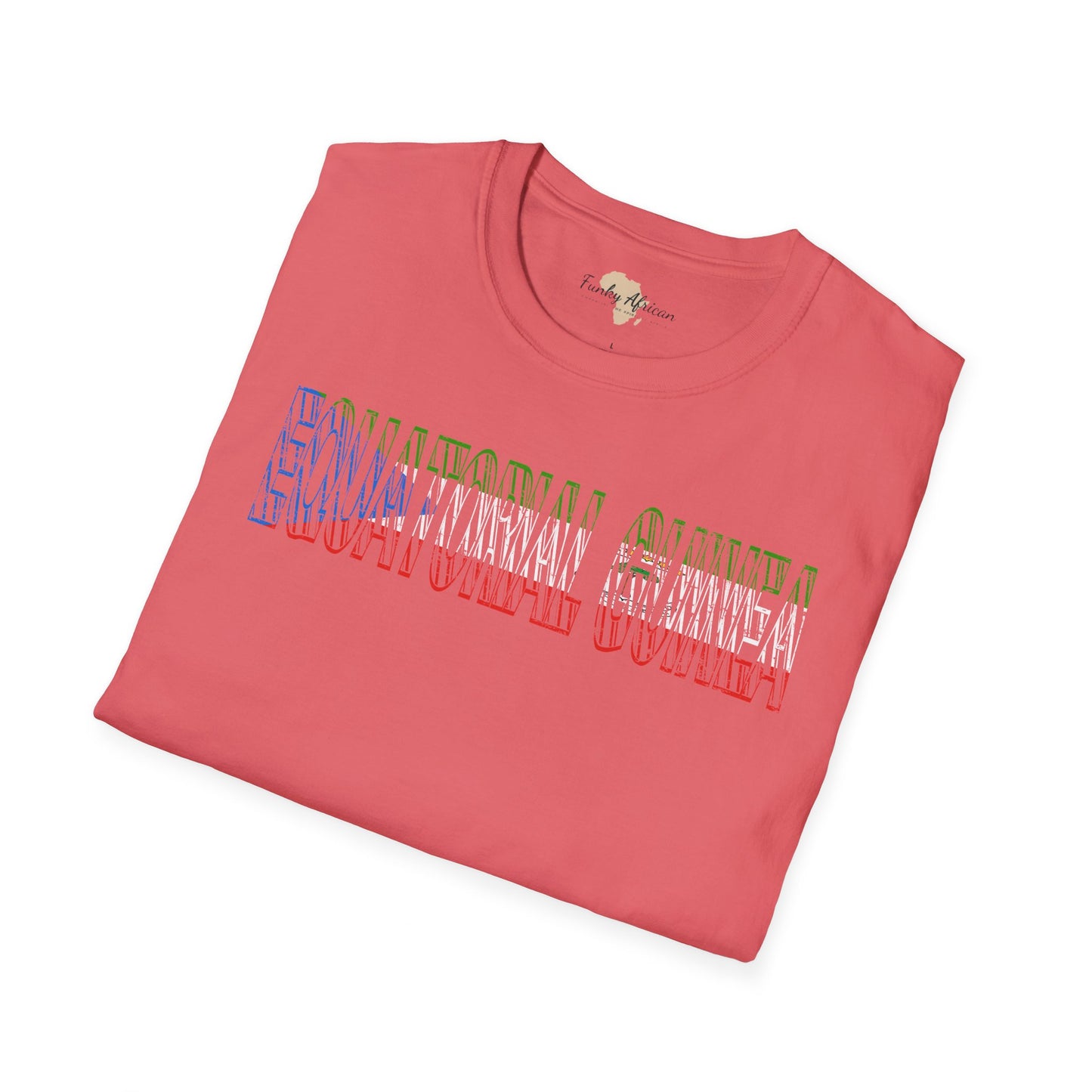 Equatorial Guinea text unisex softstyle tee