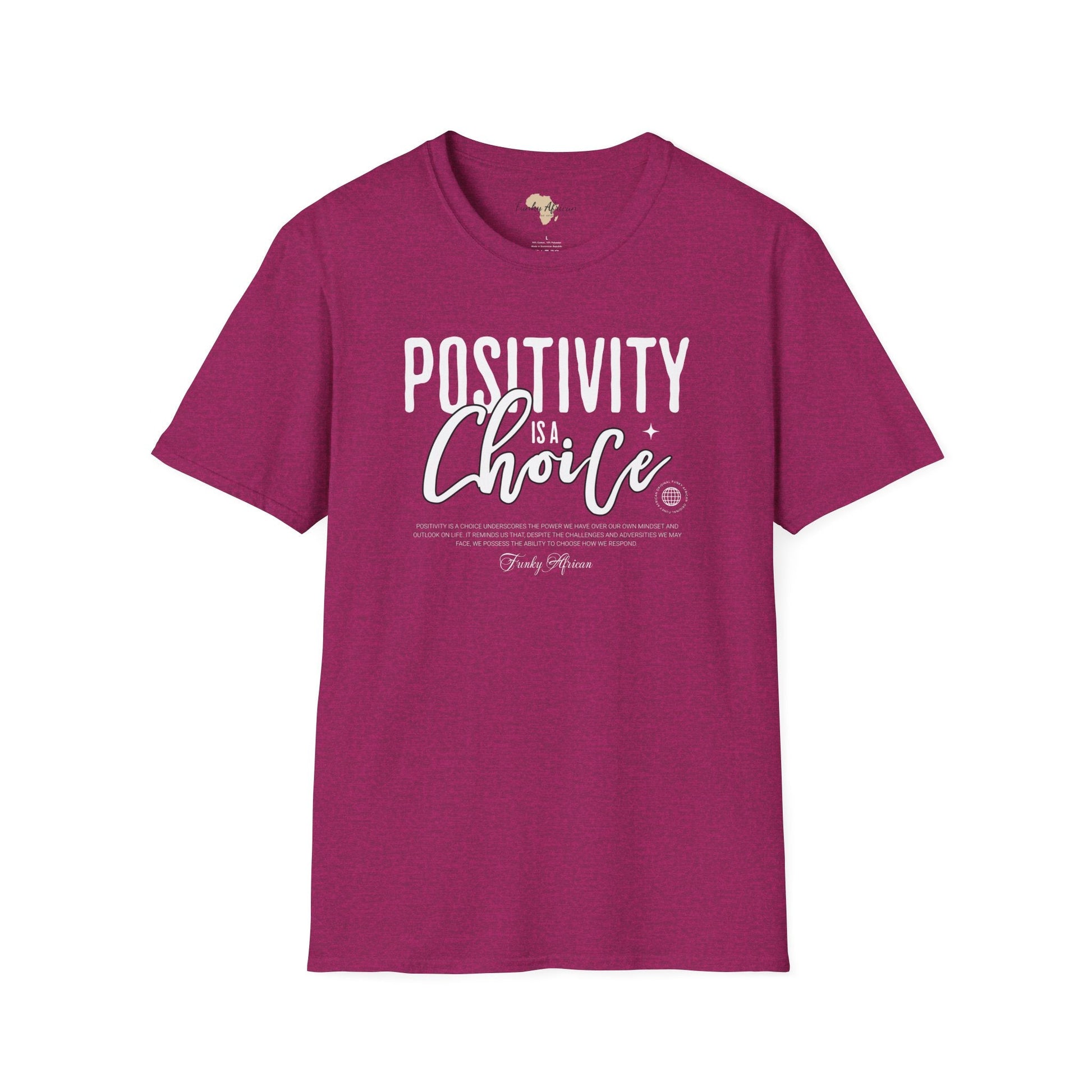 Positivity is a choice unisex softstyle tee Funky African