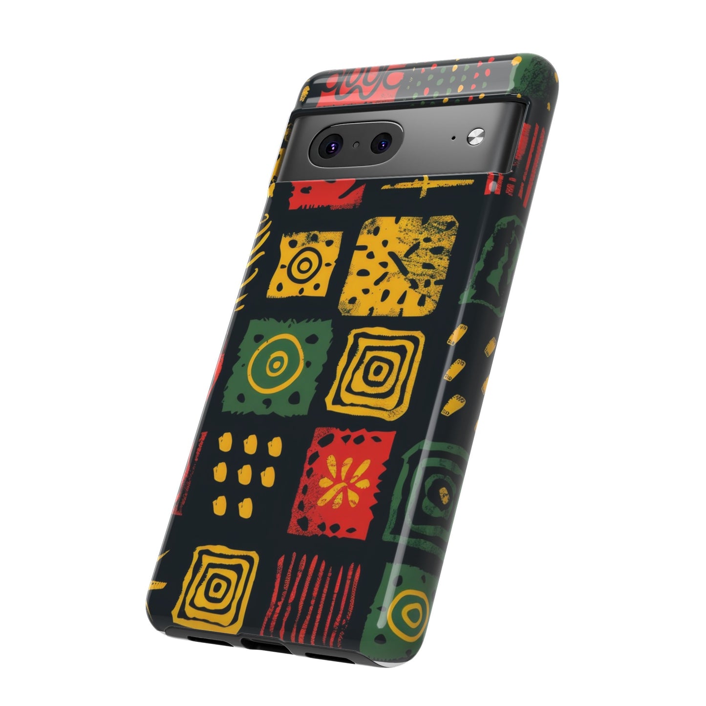 African Print Google Pixel Tough Cases