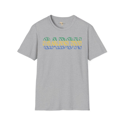 Gabon text unisex softstyle tee