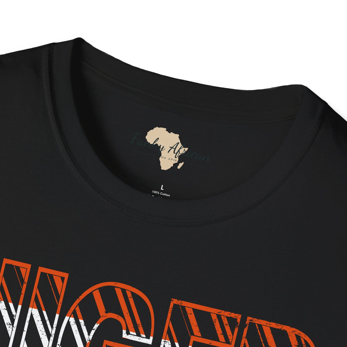Nigerien text unisex softstyle tee Funky African