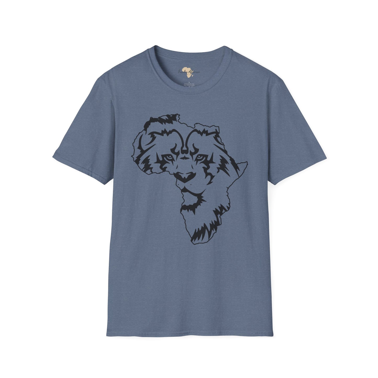 African map graffiti unisex softstyle tee