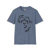 African map graffiti unisex softstyle tee Funky African
