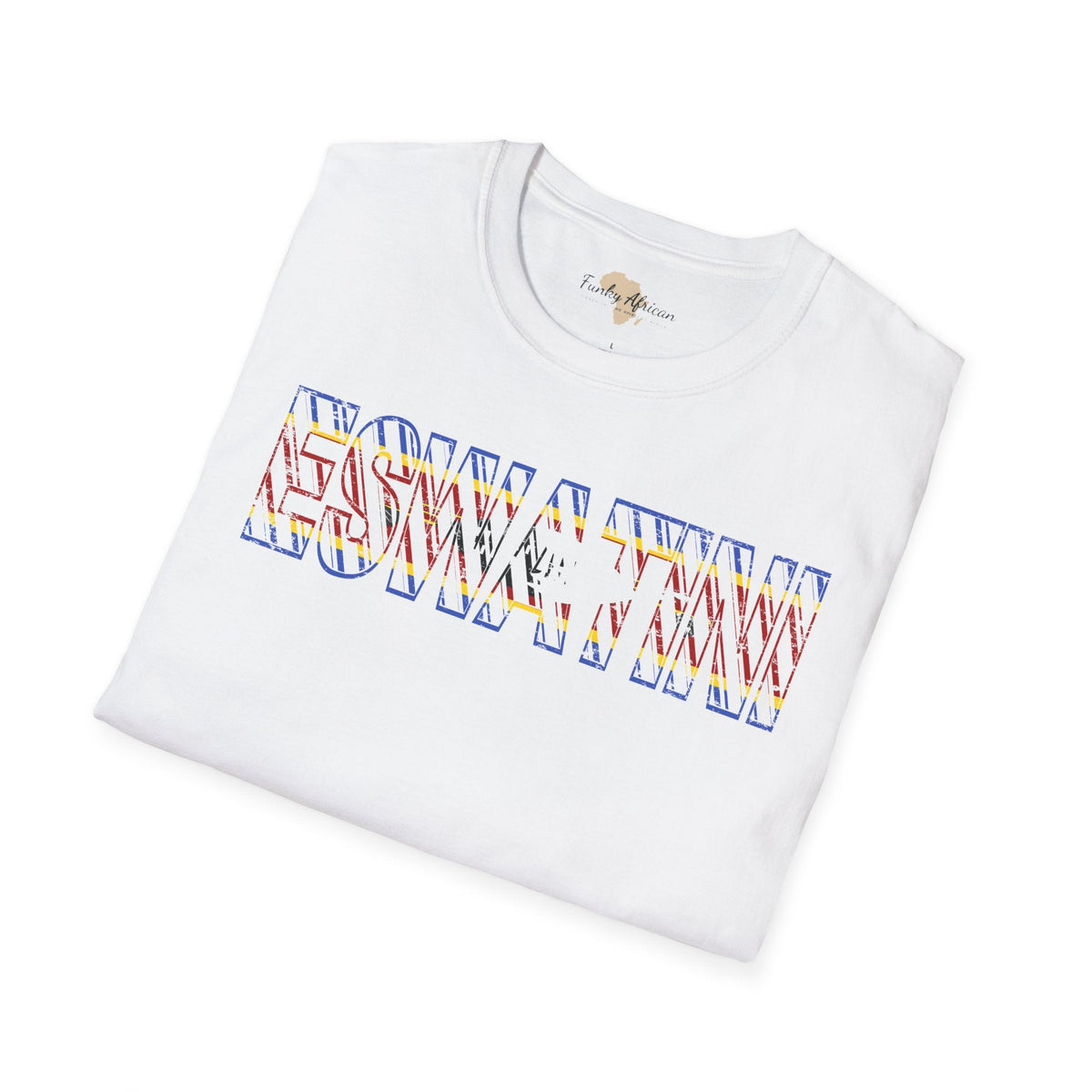 Eswatini text unisex softstyle tee Funky African