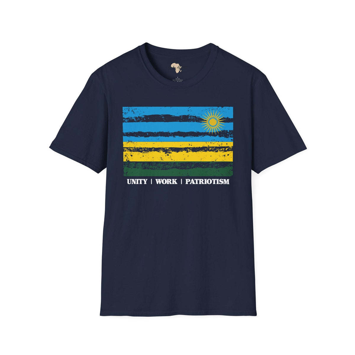 Rwanda strip unisex softstyle tee Funky African