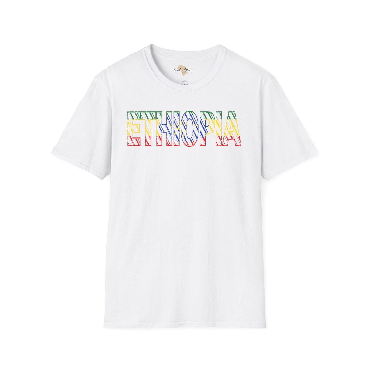 Ethiopia text unisex softstyle tee