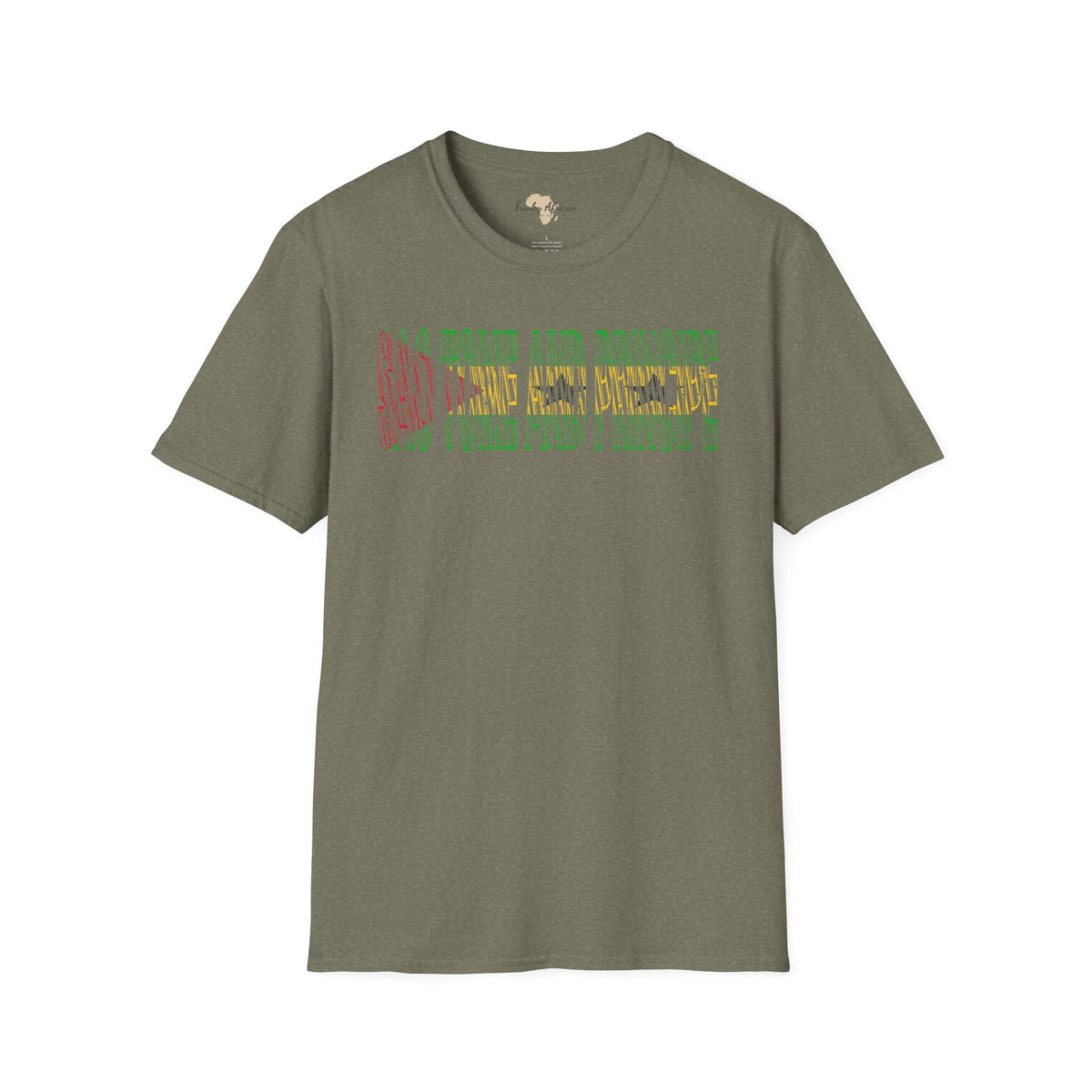 São Tomé and Príncipe text unisex softstyle tee Funky African
