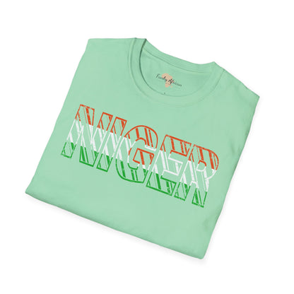 Nigerien text unisex softstyle tee