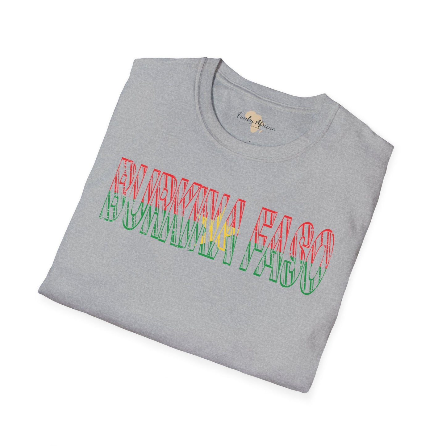 Burkina Faso text unisex softstyle tee