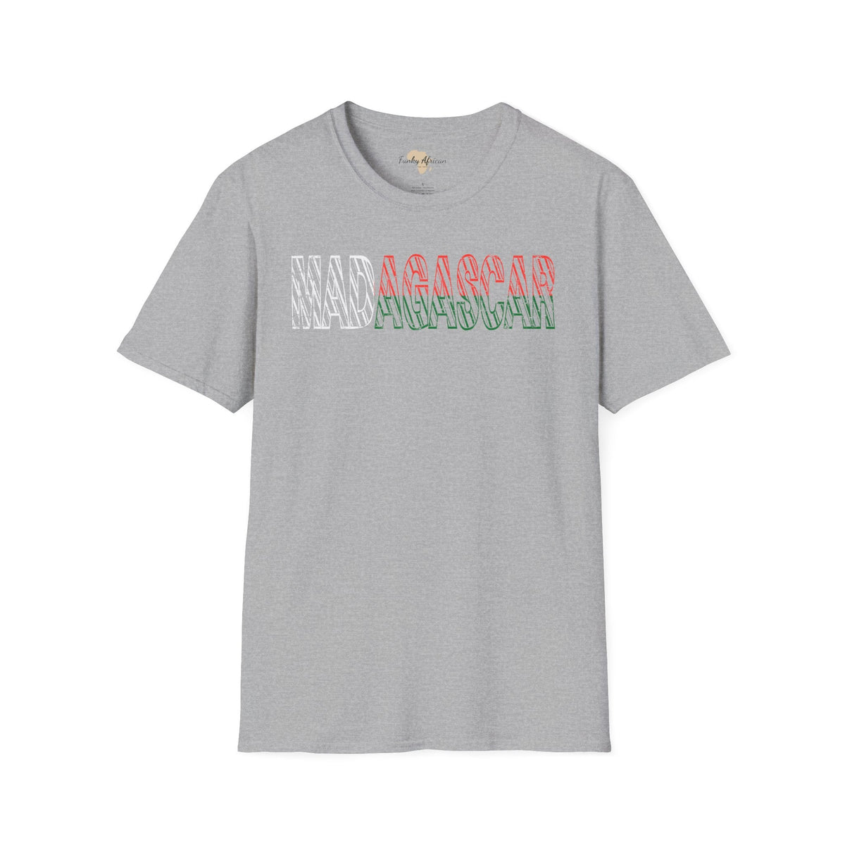 Madagascar text unisex softstyle tee Funky African