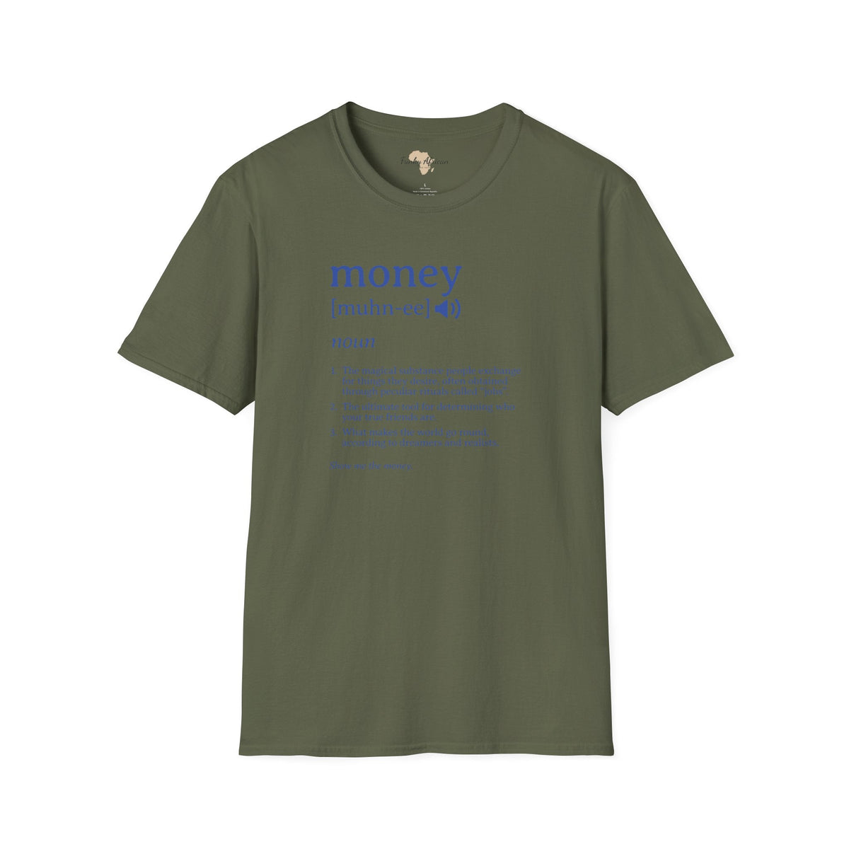 Money unisex softstyle tee Funky African