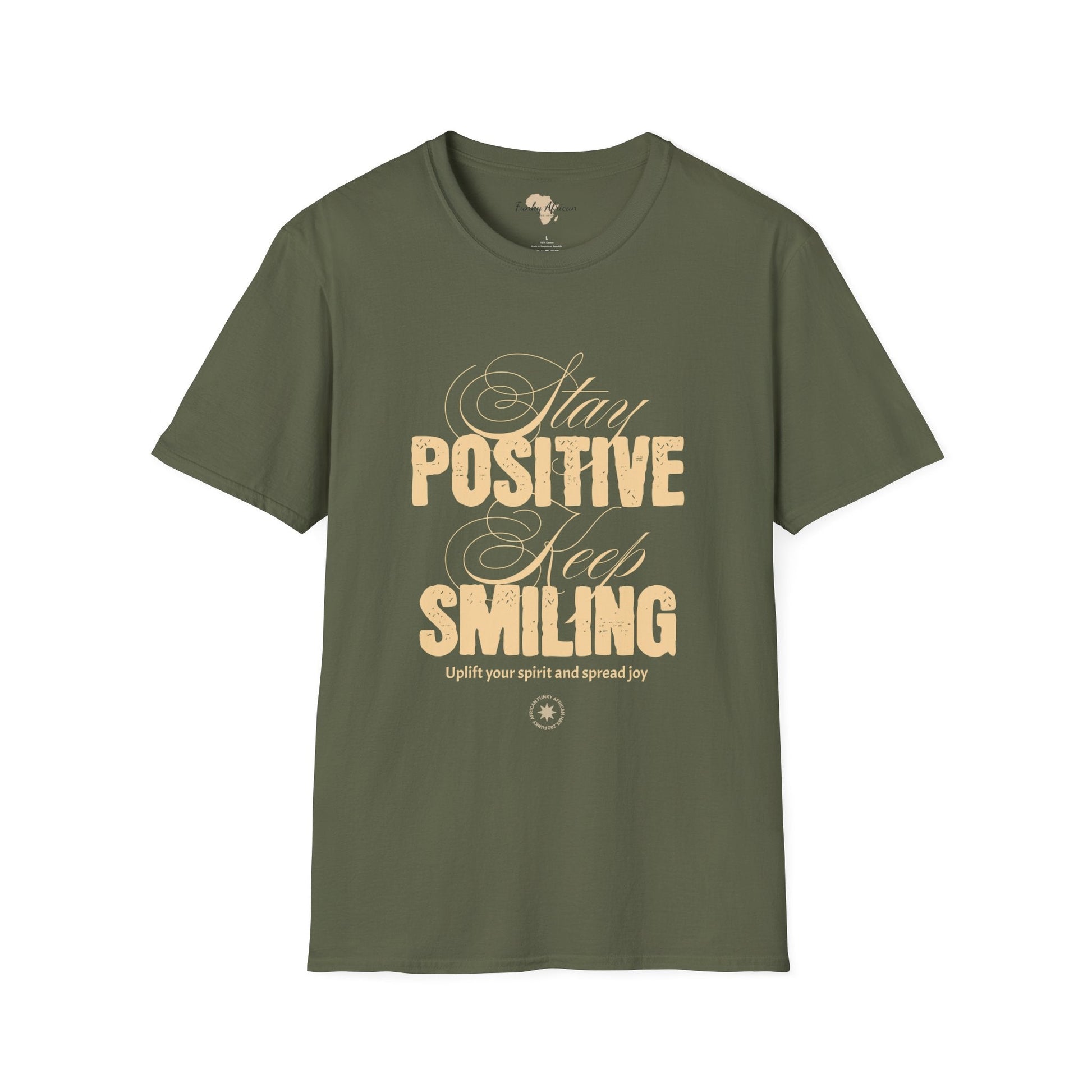 Stay positive unisex softstyle tee Funky African