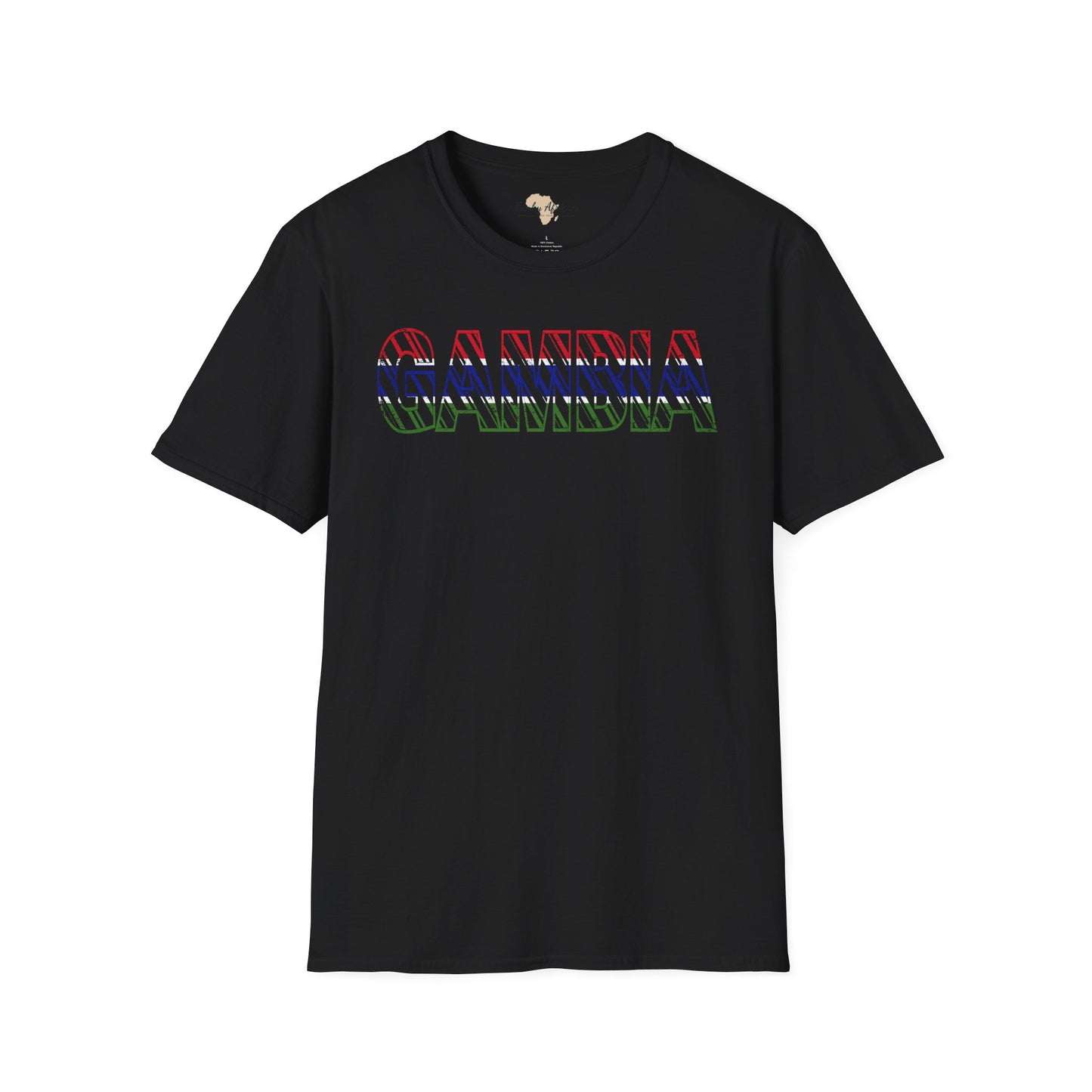 Gambia text unisex softstyle tee