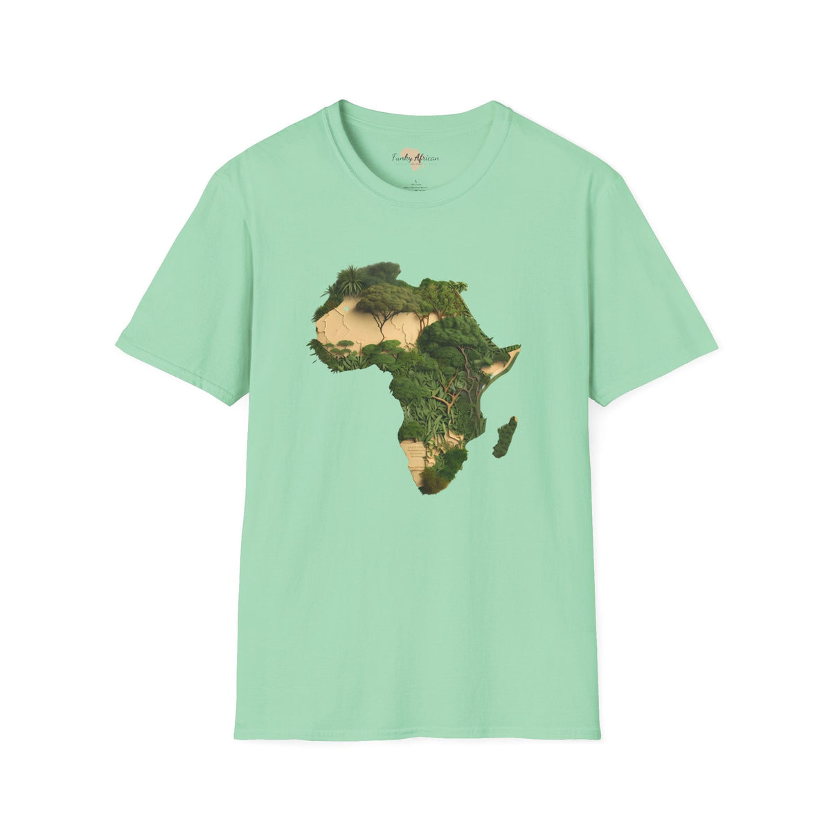 African forest unisex softstyle tee Funky African