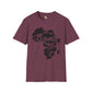 African map unisex softstyle tee Funky African