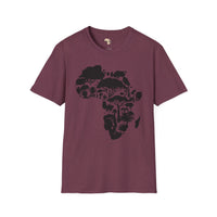 African map unisex softstyle tee Funky African