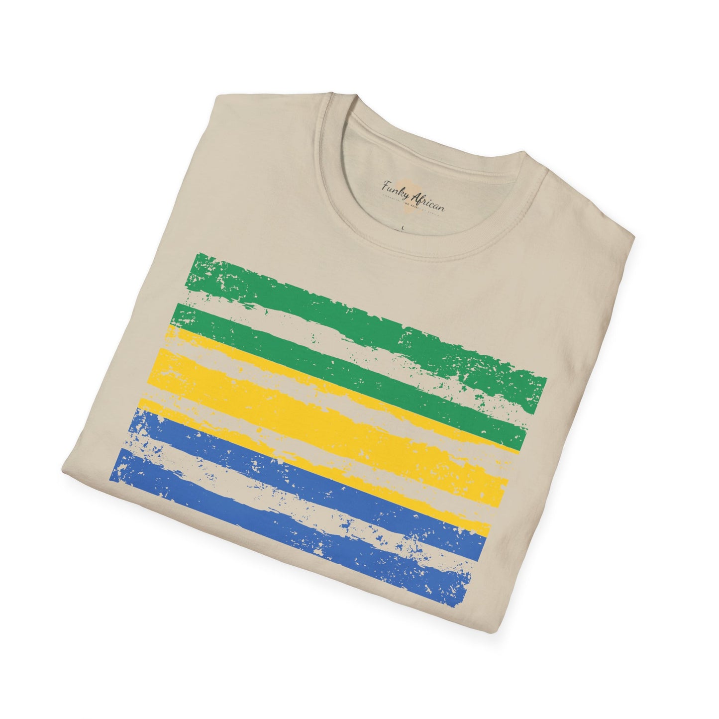 Gabon strip unisex softstyle tee