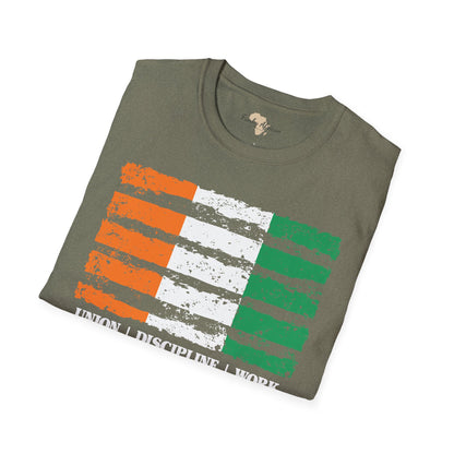 Côte d'Ivoire strip unisex softstyle tee