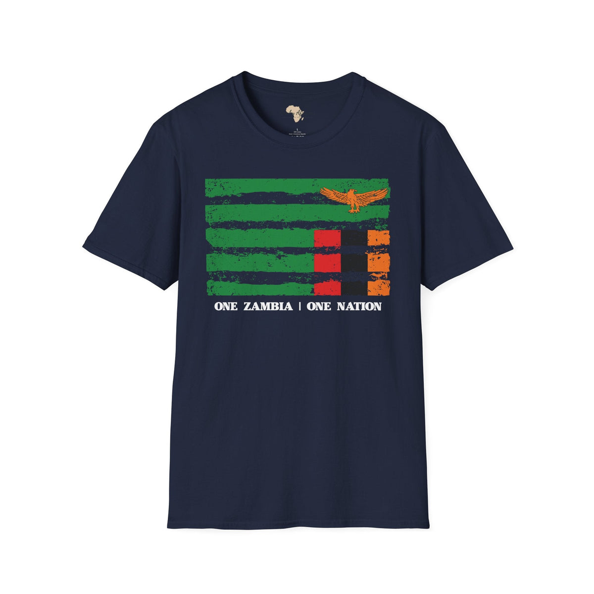 Zambia strip unisex softstyle tee Funky African