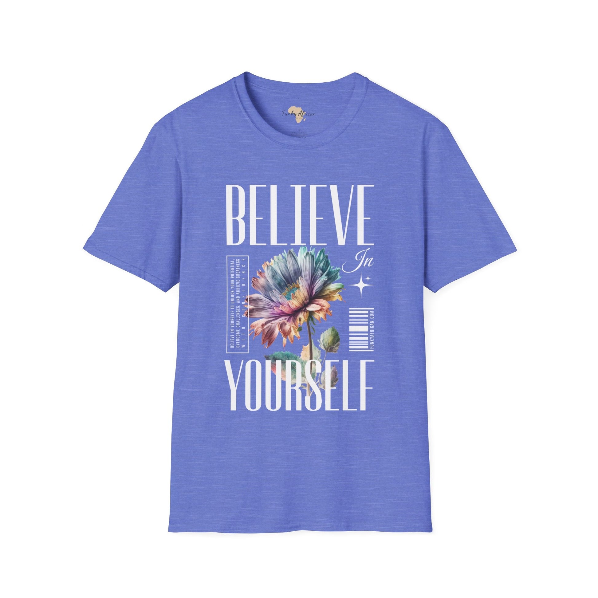 Believe in yourself unisex softstyle tee Funky African
