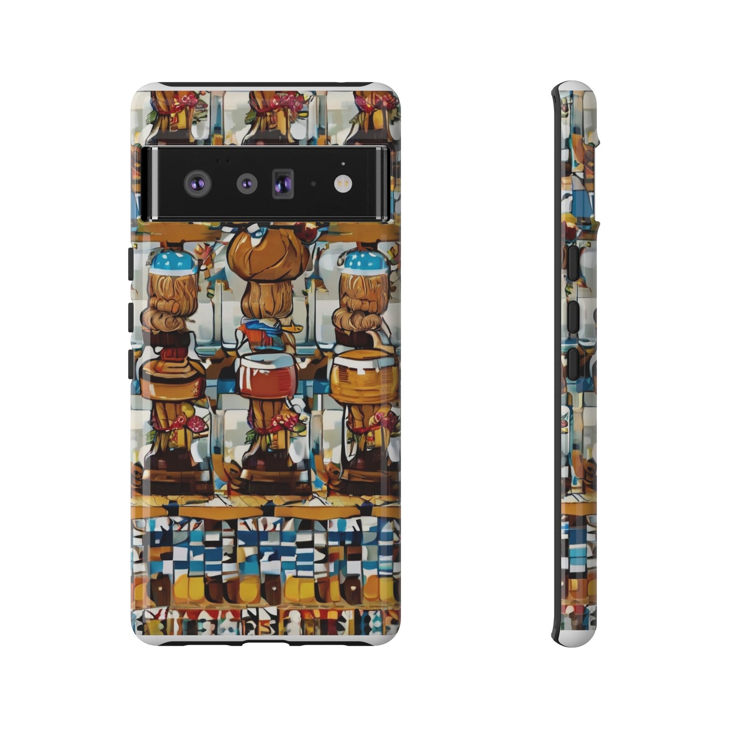 African Print Google Pixel Tough Cases