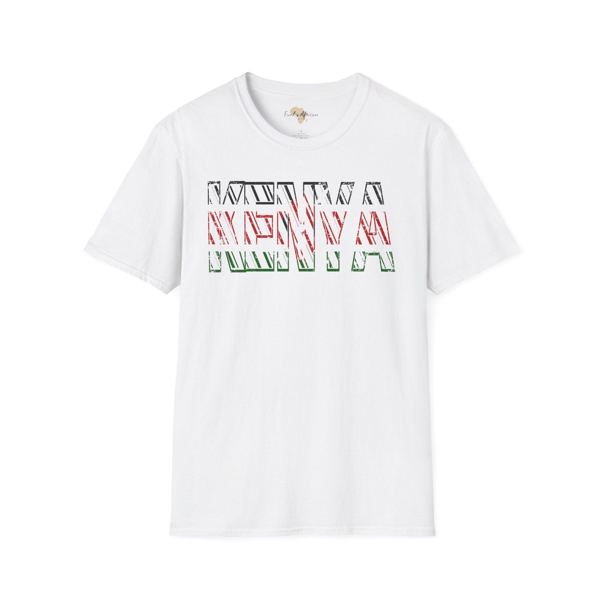 Kenya text unisex softstyle tee Funky African