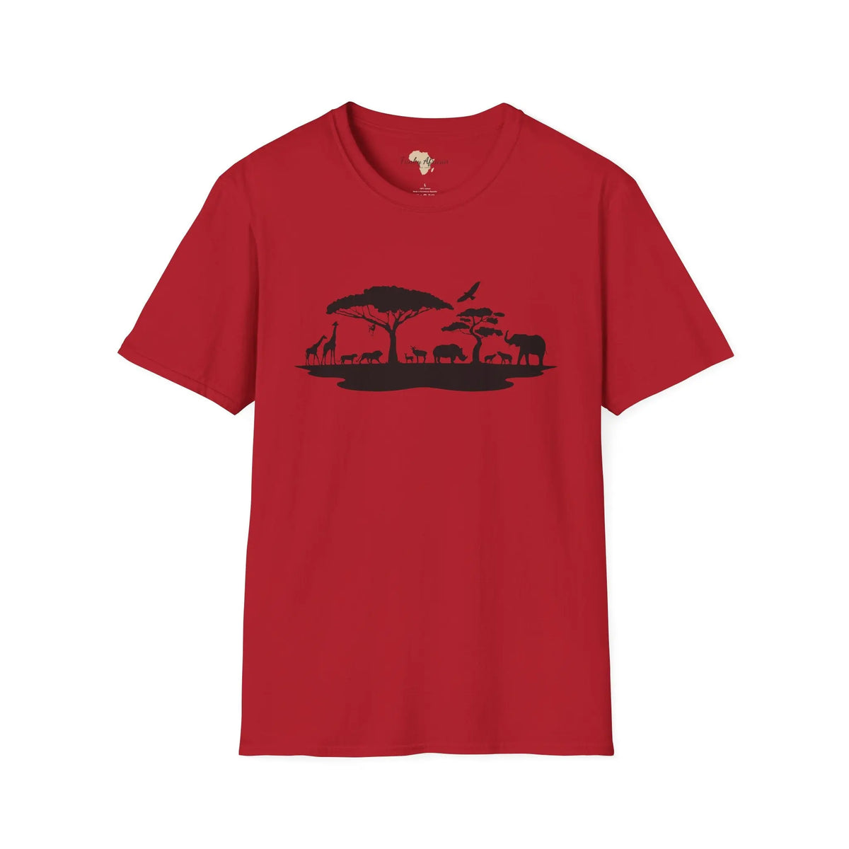 African jungle unisex softstyle tee Funky African