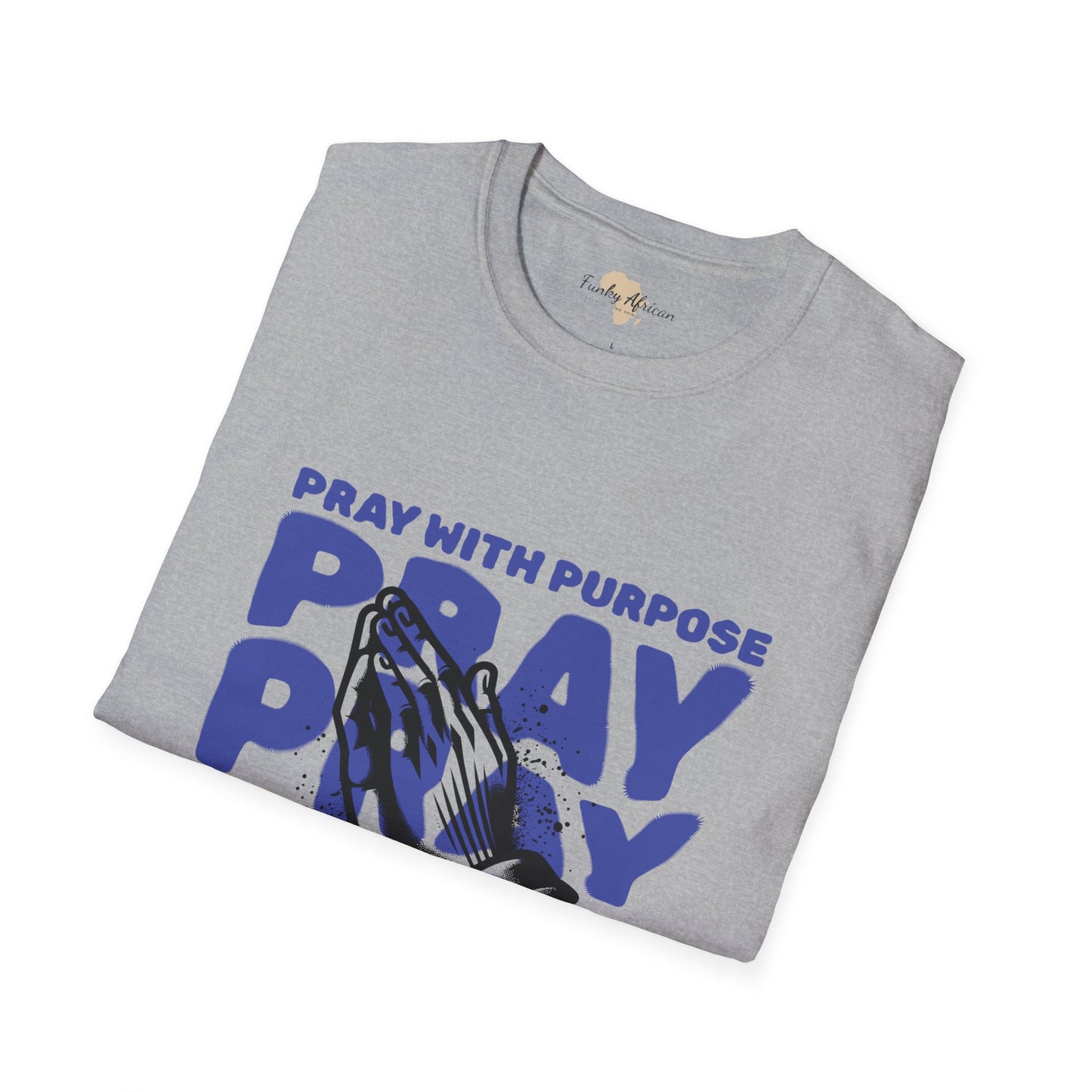 Pray with purpose unisex softstyle tee