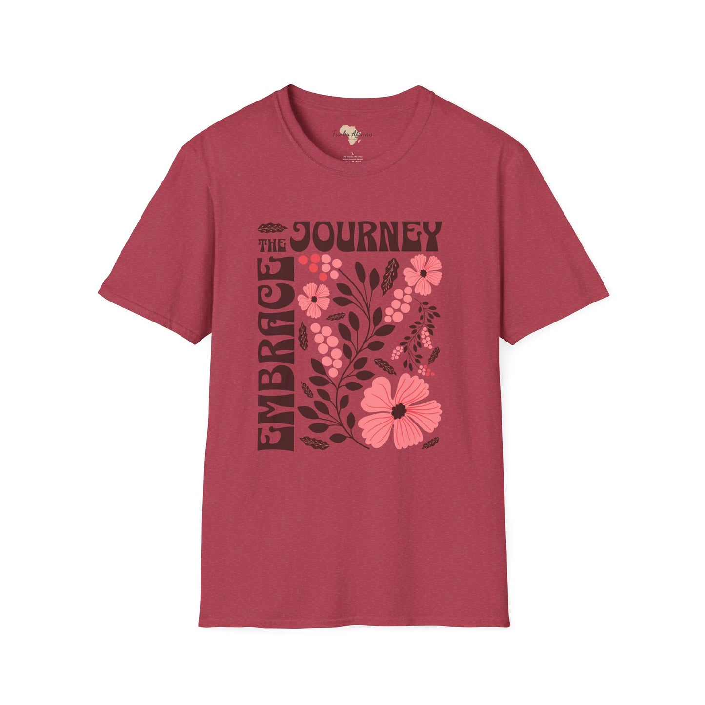 Embrace the journey unisex softstyle tee