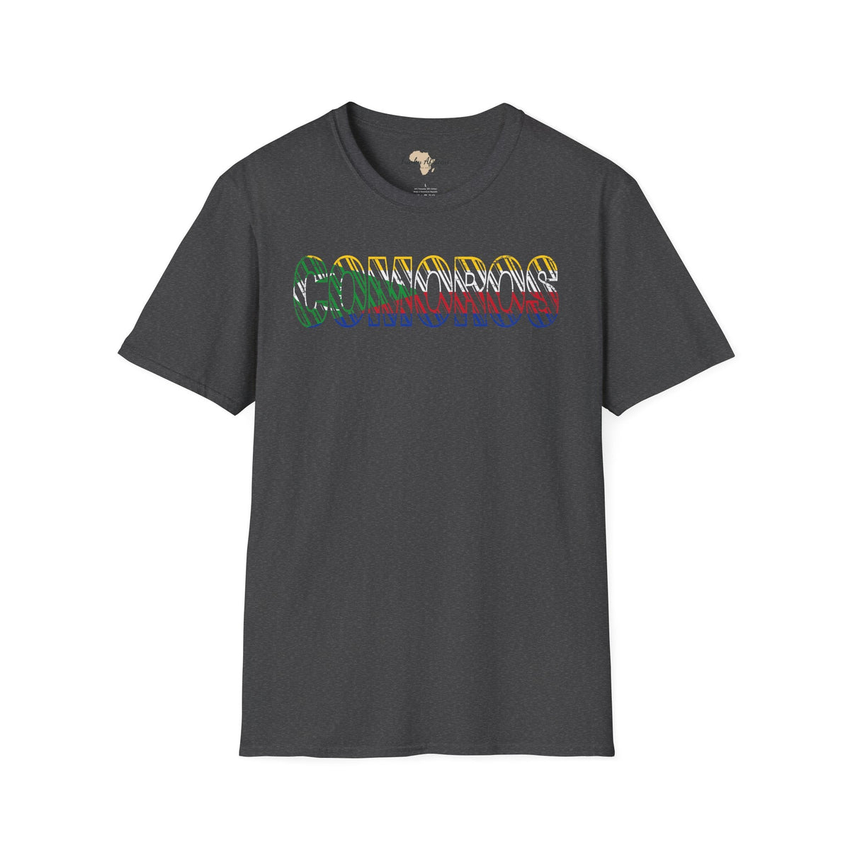 Comoros text unisex softstyle tee Funky African