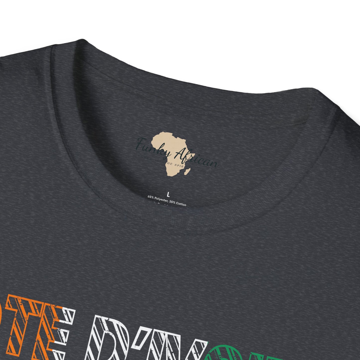 Côte d'Ivoire text unisex softstyle tee