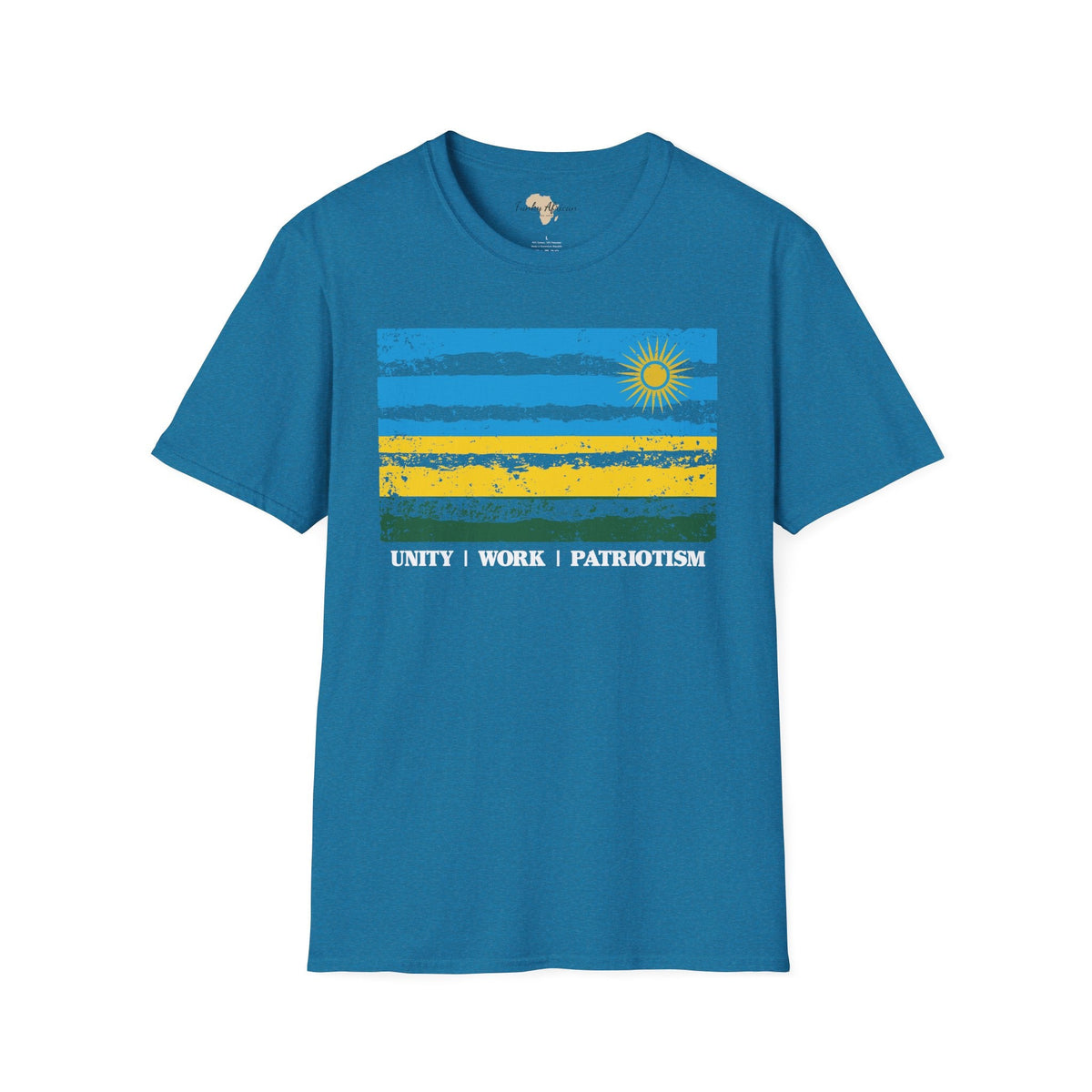 Rwanda strip unisex softstyle tee Funky African