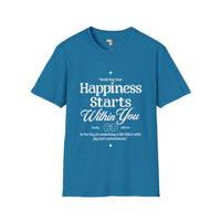 Happiness starts from within unisex softstyle tee Funky African