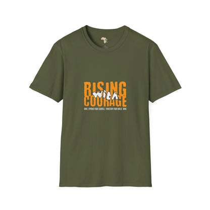 Rising with courage unisex softstyle tee