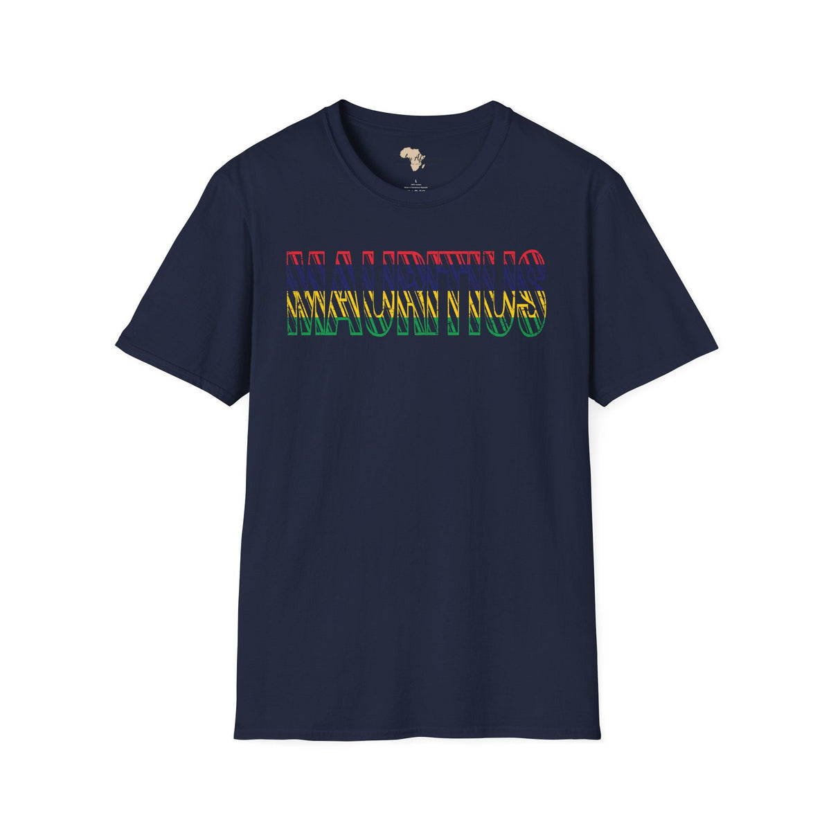 Mauritius text unisex softstyle tee Funky African